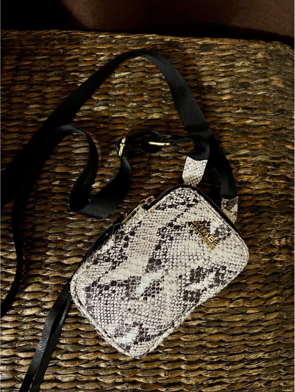 Aimee Kestenberg Small Crossbody Phone Bag - Vanilla Snake